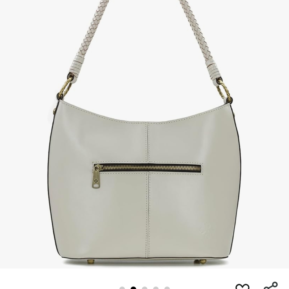 Patricia Nash Elegant Woven Cream Handbag - Picture 3 of 3